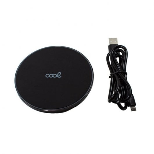 Cool Dock Base Cargador Smartphone Inalámbrico Qi Universal Carga Rápida Negro