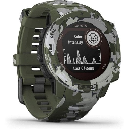 Garmin Instinct Solar GPS 45mm MIP Camuflado Lichen Camo Pulsómetro Monitor de Sono