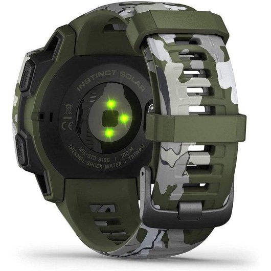 Garmin Instinct Solar GPS 45mm MIP Camuflado Lichen Camo Pulsómetro Monitor de Sono