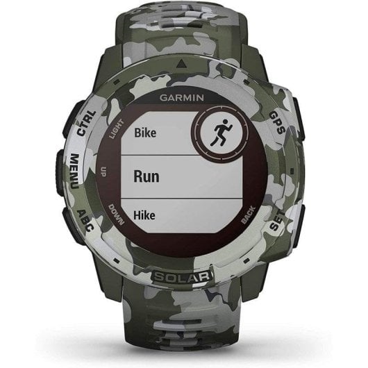Garmin Instinct Solar GPS 45mm MIP Camuflado Lichen Camo Pulsómetro Monitor de Sono