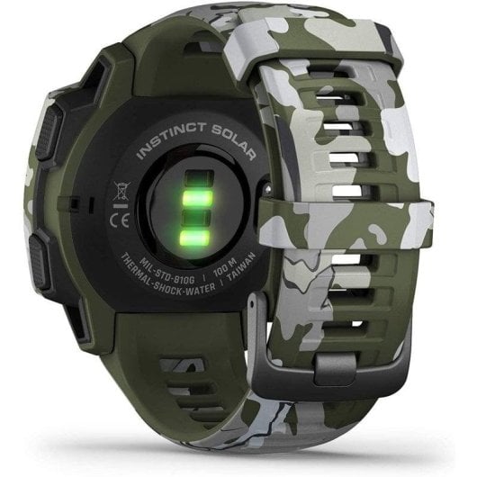 Garmin Instinct Solar GPS 45mm MIP Camuflado Lichen Camo Pulsómetro Monitor de Sono