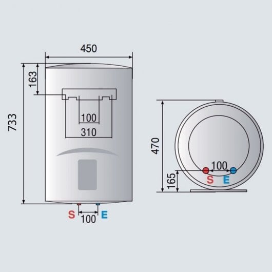 Ariston Lydos ECO Thermos Électrique Vertical 80L B