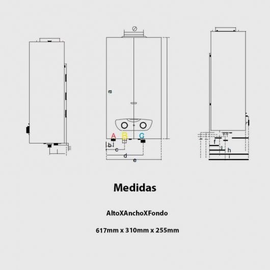Ariston Fast R X Calentador Gas Butano/Propano 11L A