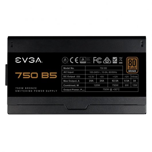 EVGA 750 B5 750W 80 Plus Bronze Full Modular