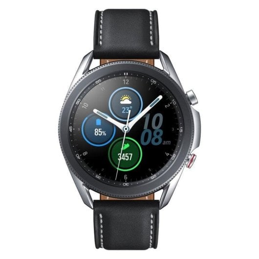 Samsung Galaxy Watch3 4G LTE Bluetooth GPS 45mm Super AMOLED Acier Argent IP68 ECG SpO2