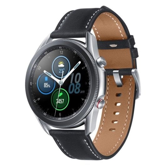 Samsung Galaxy Watch3 4G LTE Bluetooth GPS 45mm Super AMOLED Acier Argent IP68 ECG SpO2
