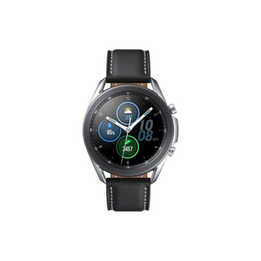 Samsung Galaxy Watch3 4G LTE Bluetooth GPS 45mm Super AMOLED Acier Argent IP68 ECG SpO2
