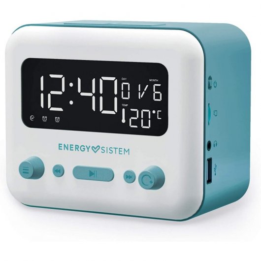 Energy Sistem Clock Speaker 2 Rádio Despertador Bluetooth 5W Azul