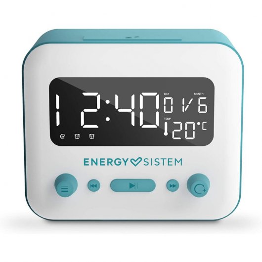 Energy Sistem Clock Speaker 2 Rádio Despertador Bluetooth 5W Azul