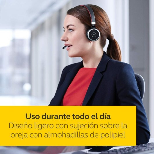 Jabra Evolve 65 UC Auriculares Bluetooth Negros
