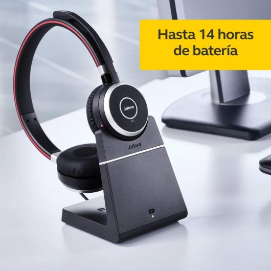 Jabra Evolve 65 UC Auriculares Bluetooth Negros