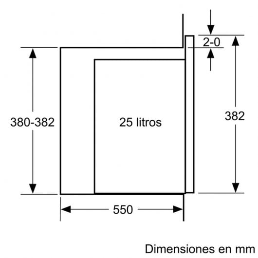 Balay 3CG5175N0 Micro-ondas Encastrável com Grill 25L 900W Vidro Preto
