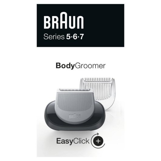 Aparador de Barba Facial Braun EasyClick 06-BDT 3 Ajustes Lavável