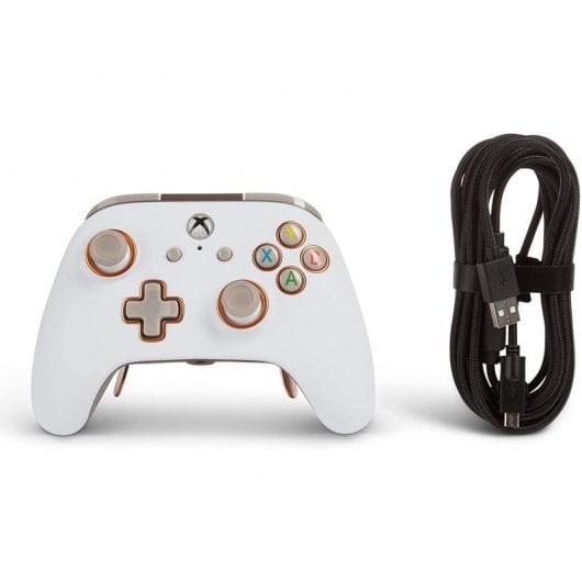PowerA Fusion Pro Mando con Cable Blanco para Xbox One