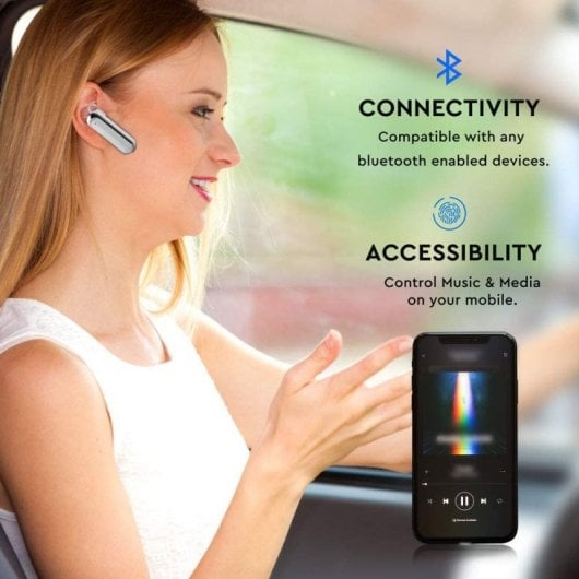 V-Tac VT-6800 Auricular Bluetooth Blanco