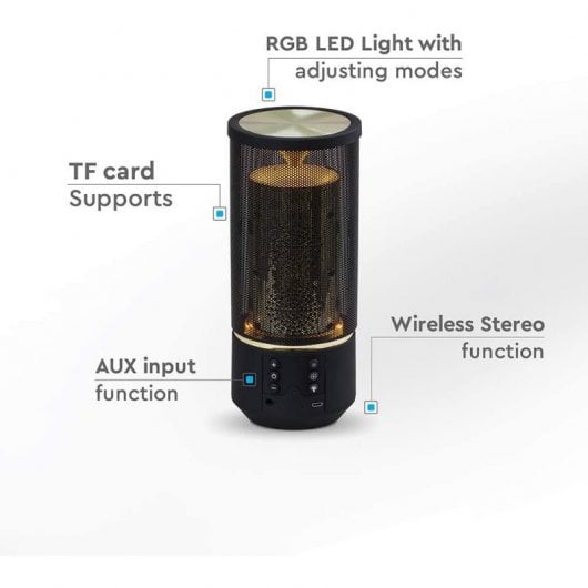 V-Tac VT-6211 Altavoz Bluetooth 6W Negro