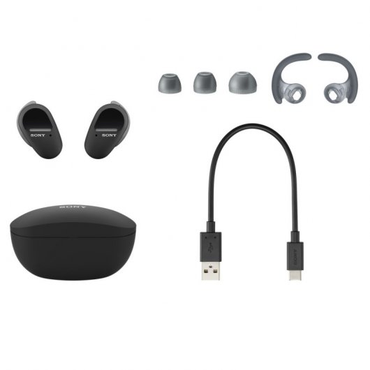 Sony WF-SP800N Casque sans fil à réduction de bruit Noir