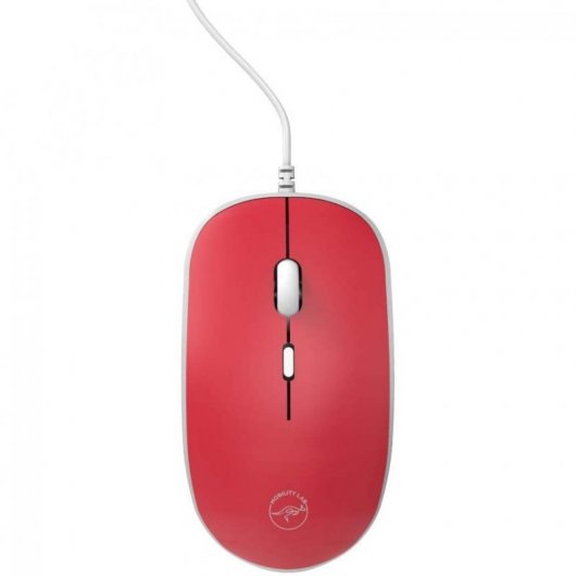 Mobility Lab Mousy Mini Ratón USB 1200 DPI Rojo