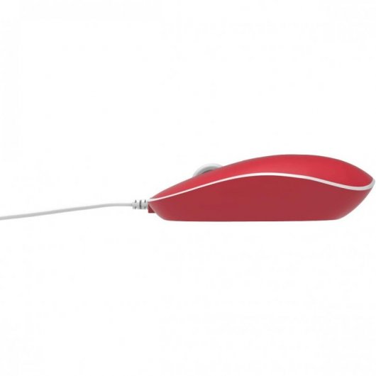 Mobility Lab Mousy Mini Ratón USB 1200 DPI Rojo
