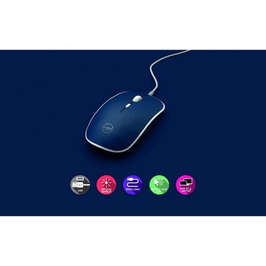 Mobility Lab Souris Mini USB 1200 DPI Bleue