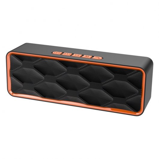 Maxam Altavoz Bluetooth Horizontal 5W Naranja