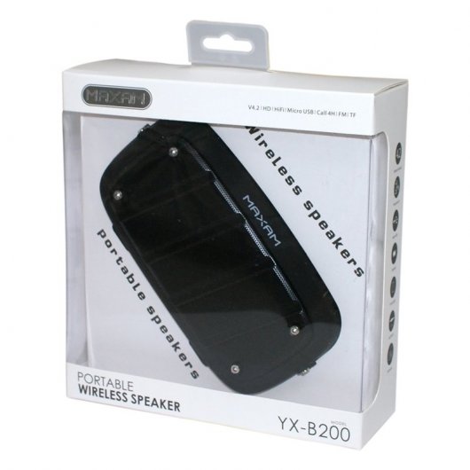 Maxam Altavoz Bluetooth 10W Negro