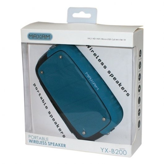 Maxam Altavoz Bluetooth 10W Azul