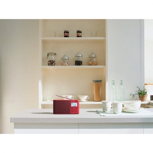 Sony XDR-S41D Rádio Digital DAB/FM Vermelho