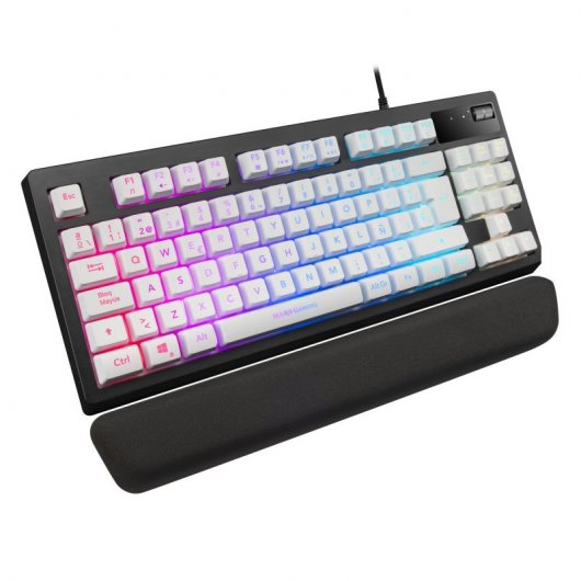 Clavier de jeu Mars Gaming MKAX RVB Blanc