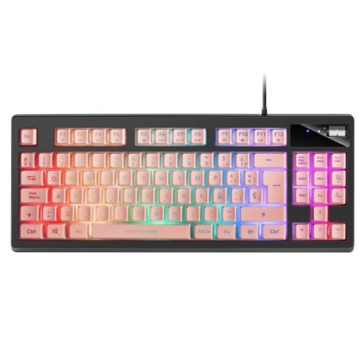 Tastiera da gioco Mars Gaming MKAX rosa RGB