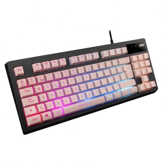 Tastiera da gioco Mars Gaming MKAX rosa RGB