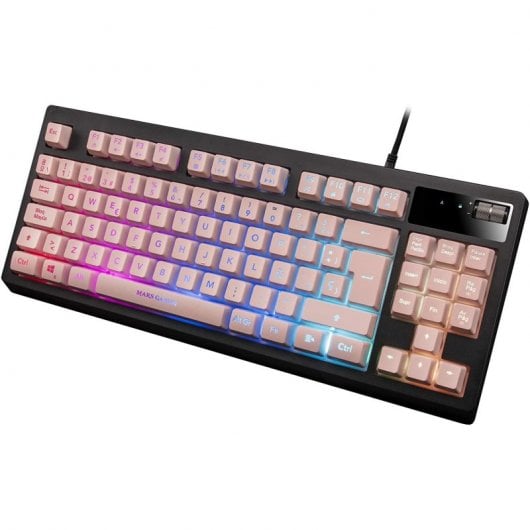 Tastiera da gioco Mars Gaming MKAX rosa RGB