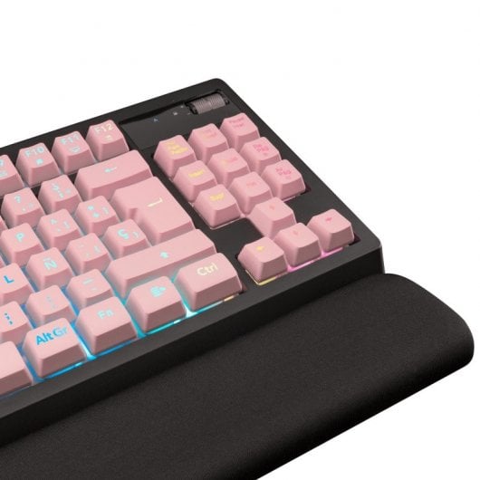 Tastiera da gioco Mars Gaming MKAX rosa RGB