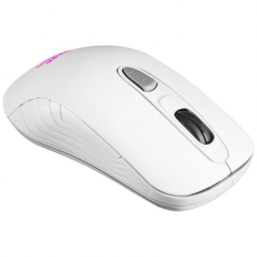 Mars Gaming MMW2 Ratón Gaming Inalámbrico RGB 3200 DPI Blanco