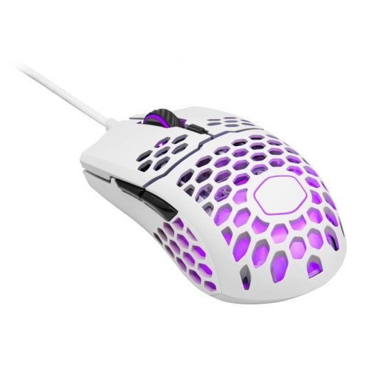 Cooler Master MM711 RGB-LED Ratón Gaming 16000 DPI Blanco Opaco
