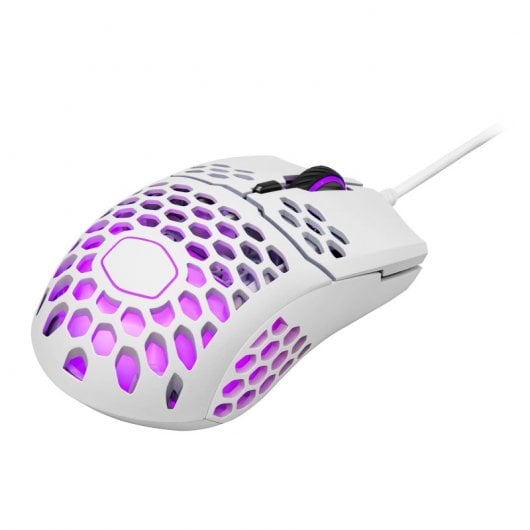 Cooler Master MM711 RGB-LED Ratón Gaming 16000 DPI Blanco Opaco