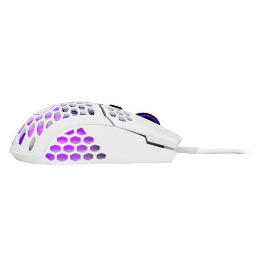 Cooler Master MM711 RGB-LED Ratón Gaming 16000 DPI Blanco Opaco