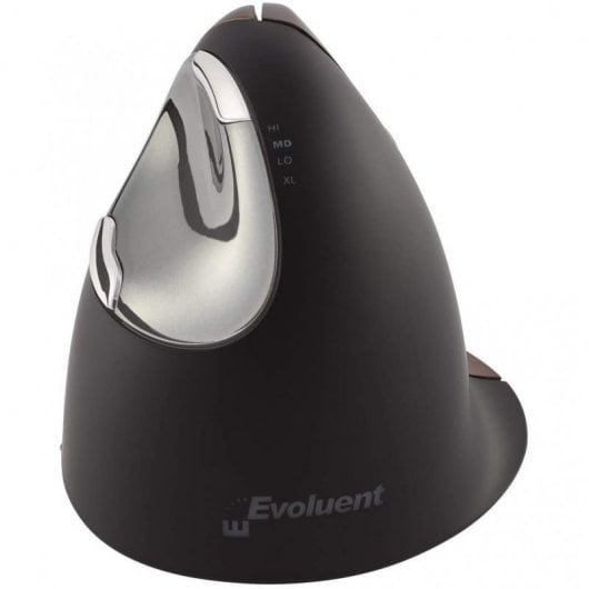 Mouse verticale wireless per destrimani Evoluent VM4SW Nero/Bronzo