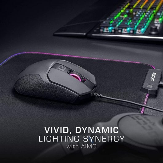 Mouse da gioco Roccat Kain 100 AIMO 8500 DPI Nero