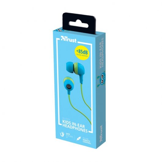 Trust Buddi Kids Auriculares Intrauditivos Infantiles Verde/Azul