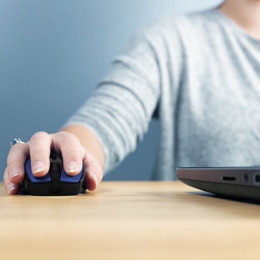 Trust Zaya mouse Ambidestro RF Wireless Ottico 1600 DPI Nero/Blu