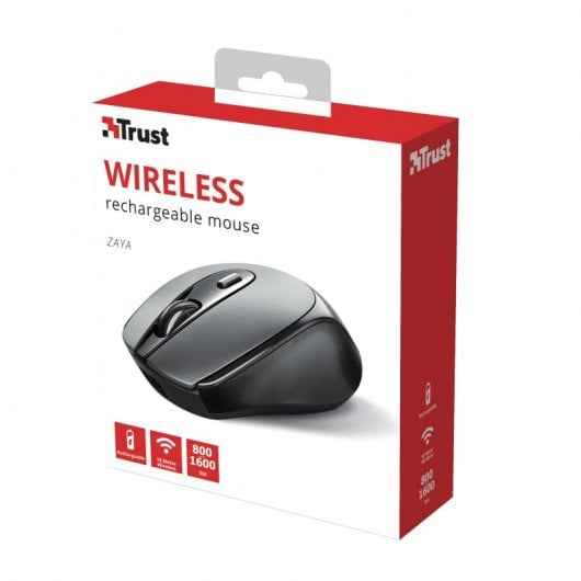 Trust Zaya mouse Ambidestro RF Wireless Ottico 1600 DPI Grigio