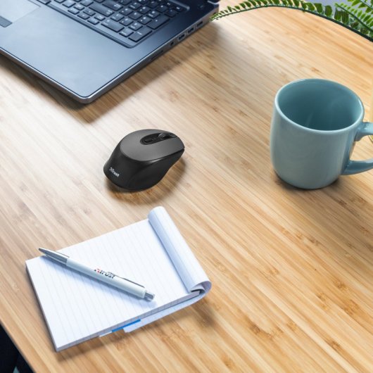 Trust Zaya mouse Ambidestro RF Wireless Ottico 1600 DPI Grigio