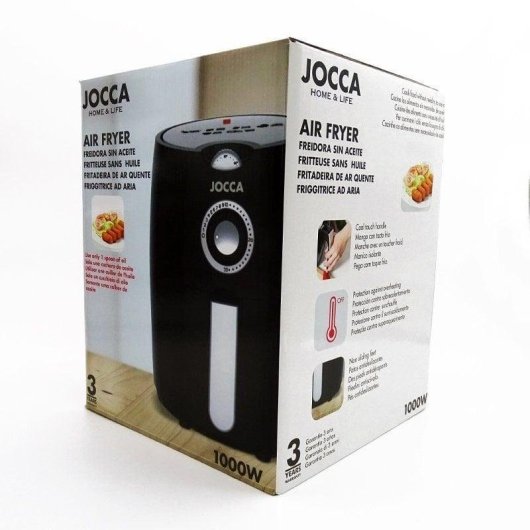 Airfryer Jocca 1459 2.2L 1000W Compacte Noir