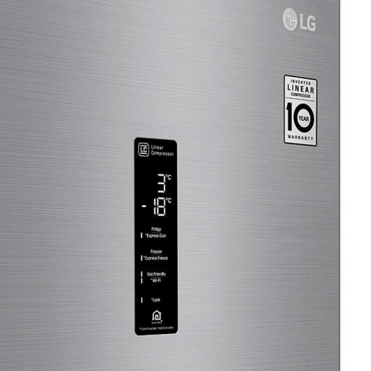 LG GBB62PZHZN Frigorífico Combi E Acero Inoxidable