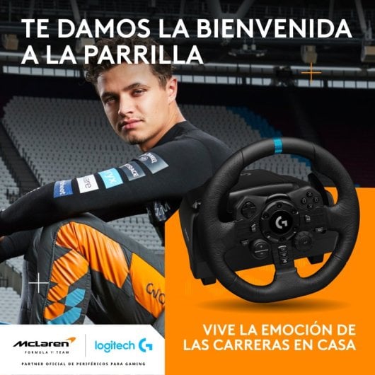 Logitech G923 Volante y Pedales para PS4/PS5/PC Compatible con F1 23 & Gran Turismo 7