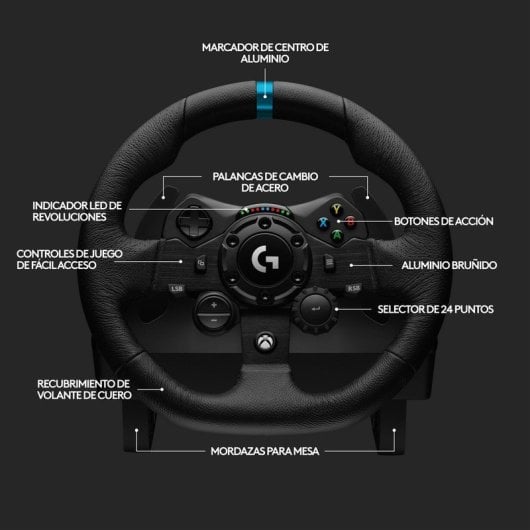 Logitech G923 Volante y Pedales para Xbox Series X/S / Xbox One / PC