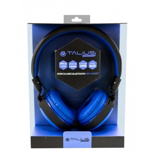 Talius HPH-5006BT Auscultadores Bluetooth FM/SD Azuis