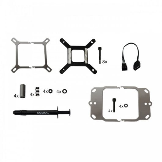 Alphacool Eisblock XPX Aurora Bloc d'eau Plexi Chrome Numérique RVB