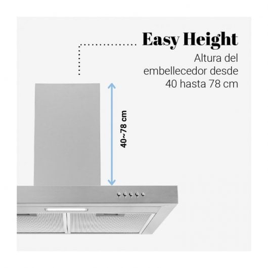 Universal Blue Kenia 2060 Exaustor Decorativo 60cm Inox